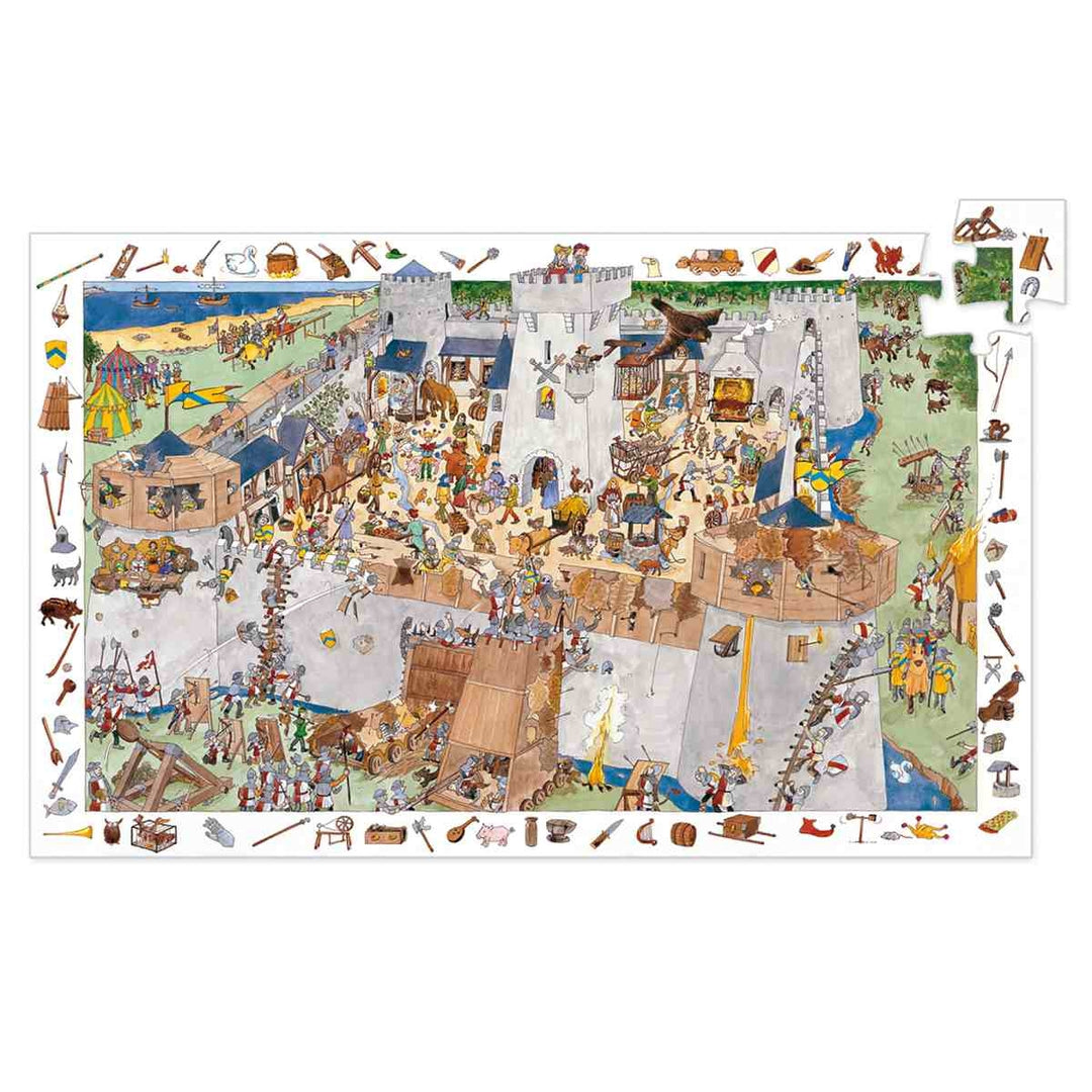 Wimmelpuzzle 100 Teile mit Poster