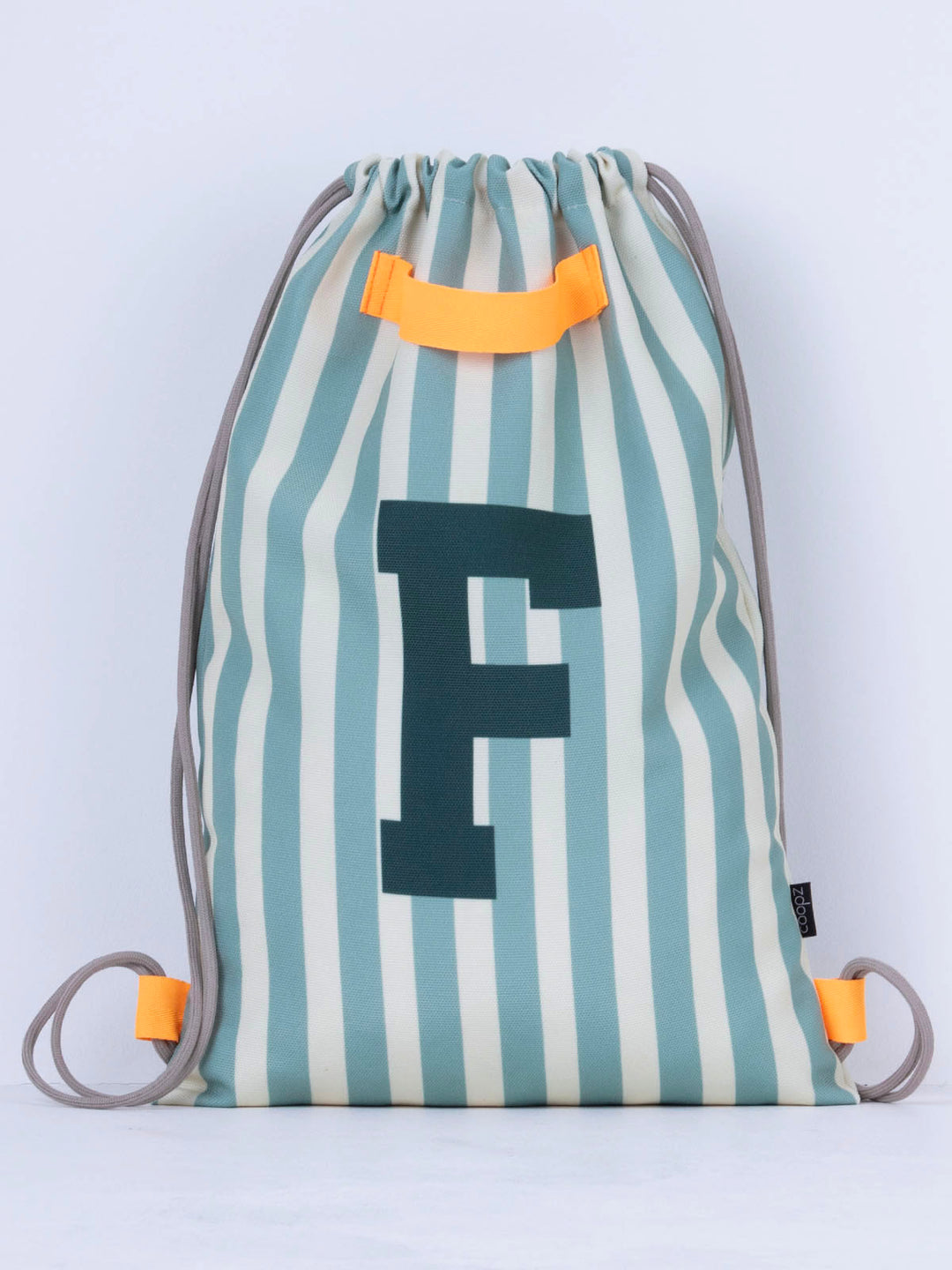Letterbag Stripe grün/blau