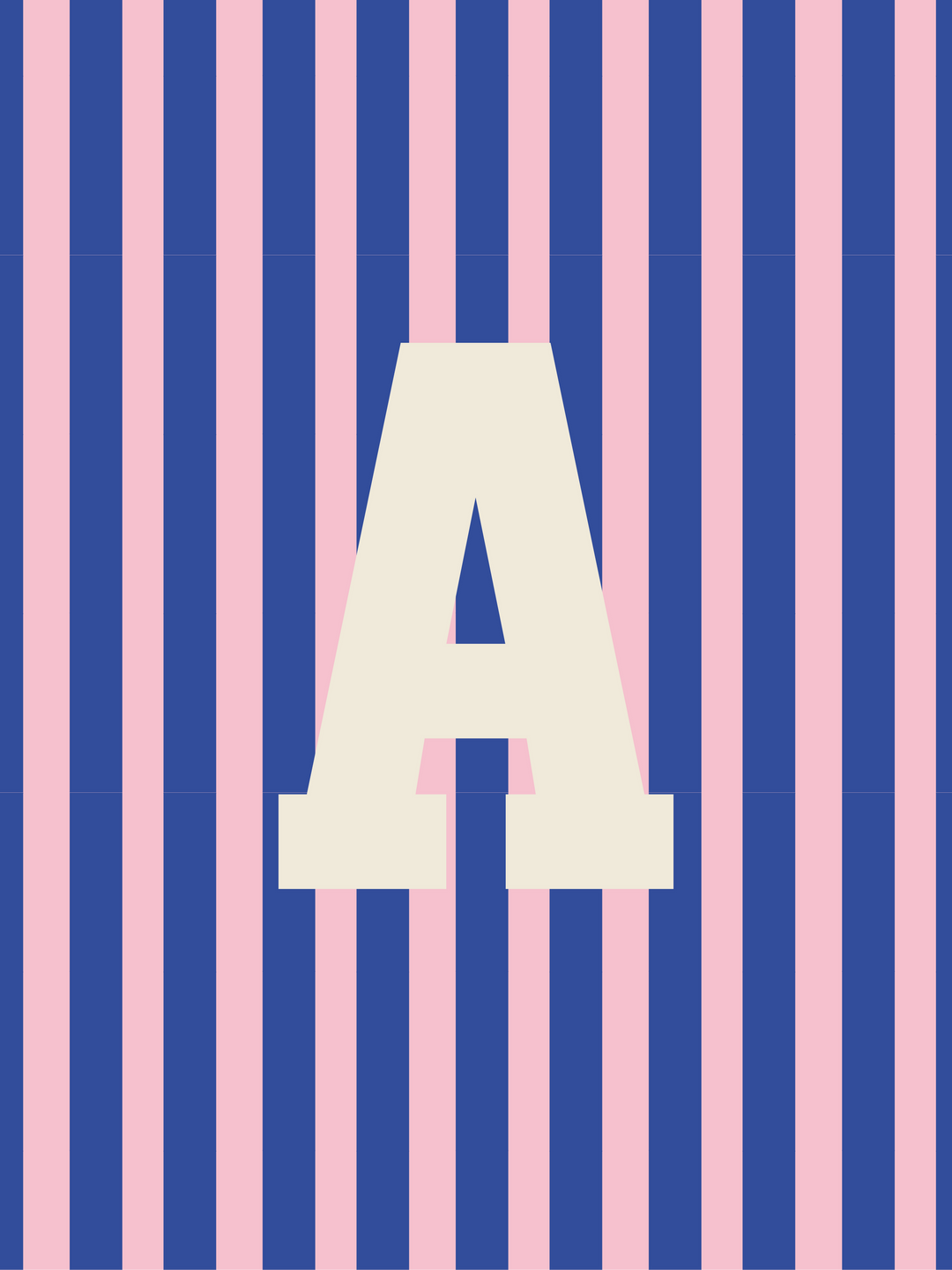 Letterbag Stripe pink/blue