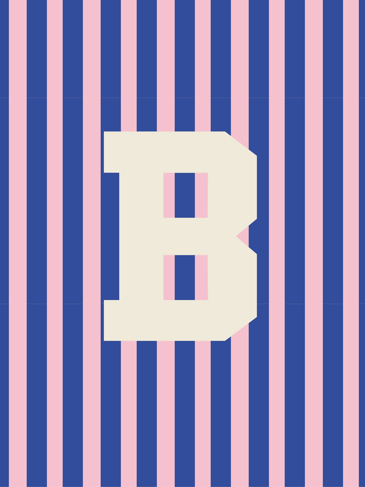 Letterbag Stripe pink/blue