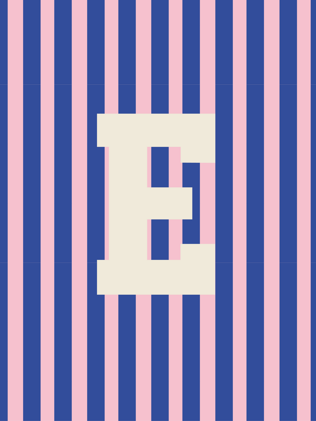 Letterbag Stripe pink/blue
