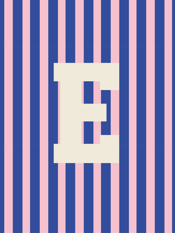 Letterbag Stripe pink/blue