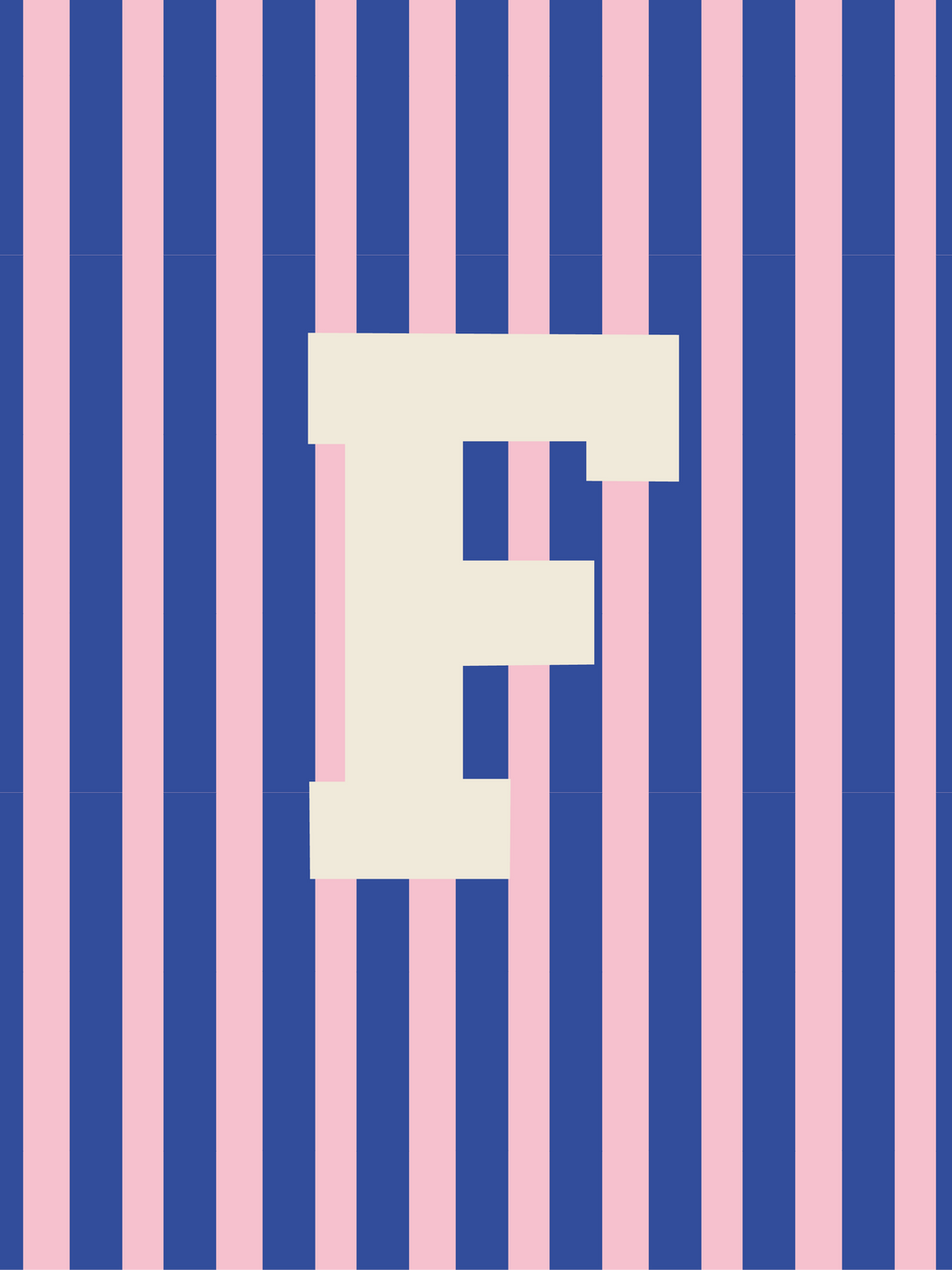 Letterbag Stripe pink/blue