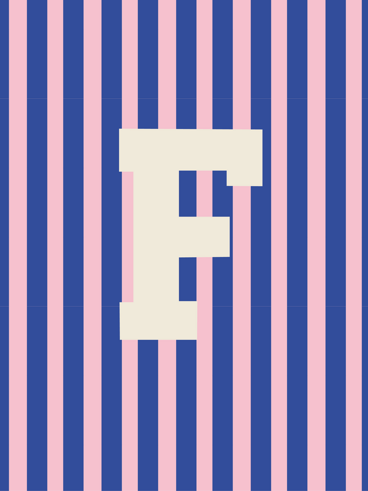 Letterbag Stripe pink/blue