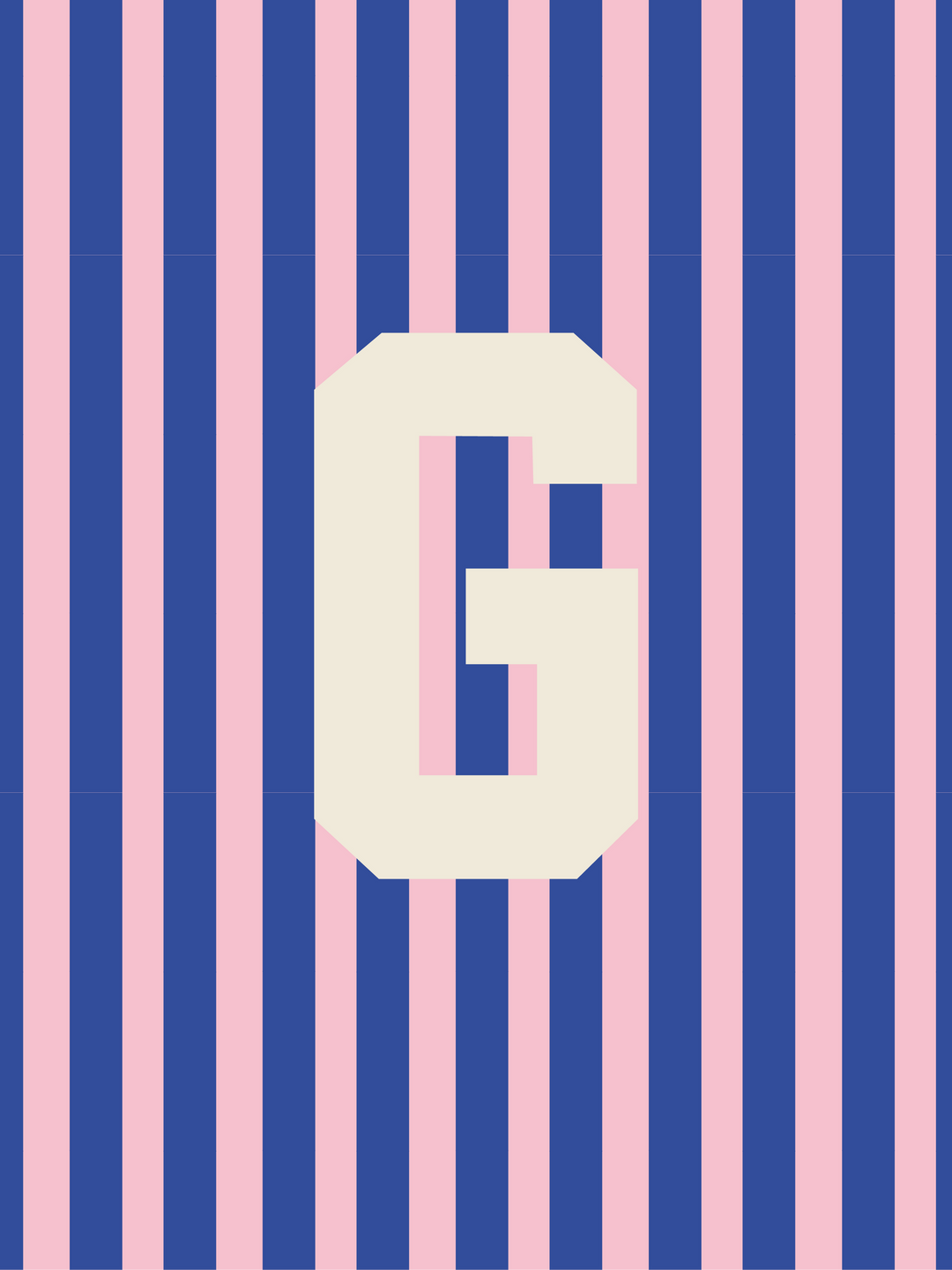 Letterbag Stripe pink/blue
