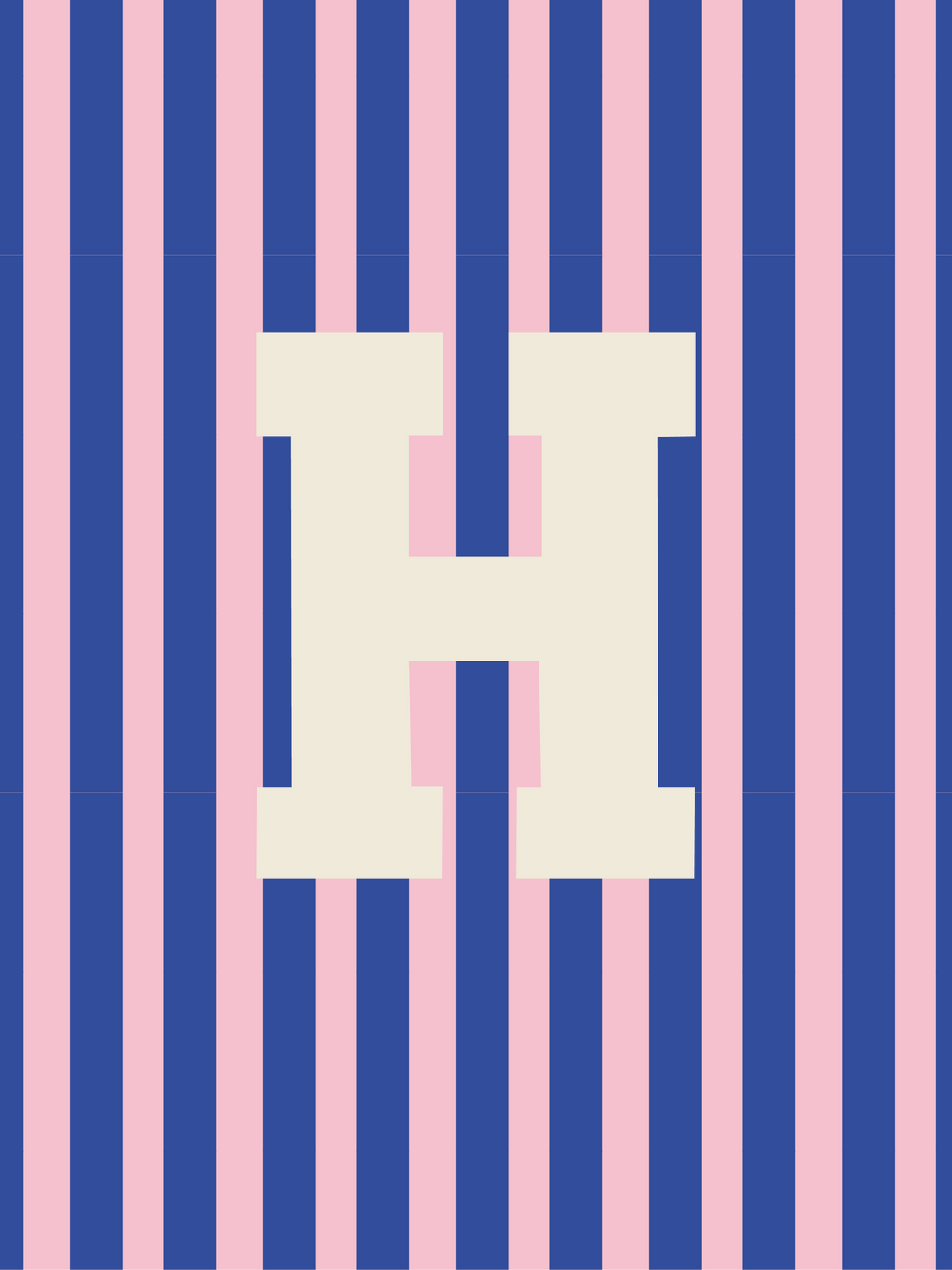 Letterbag Stripe pink/blue