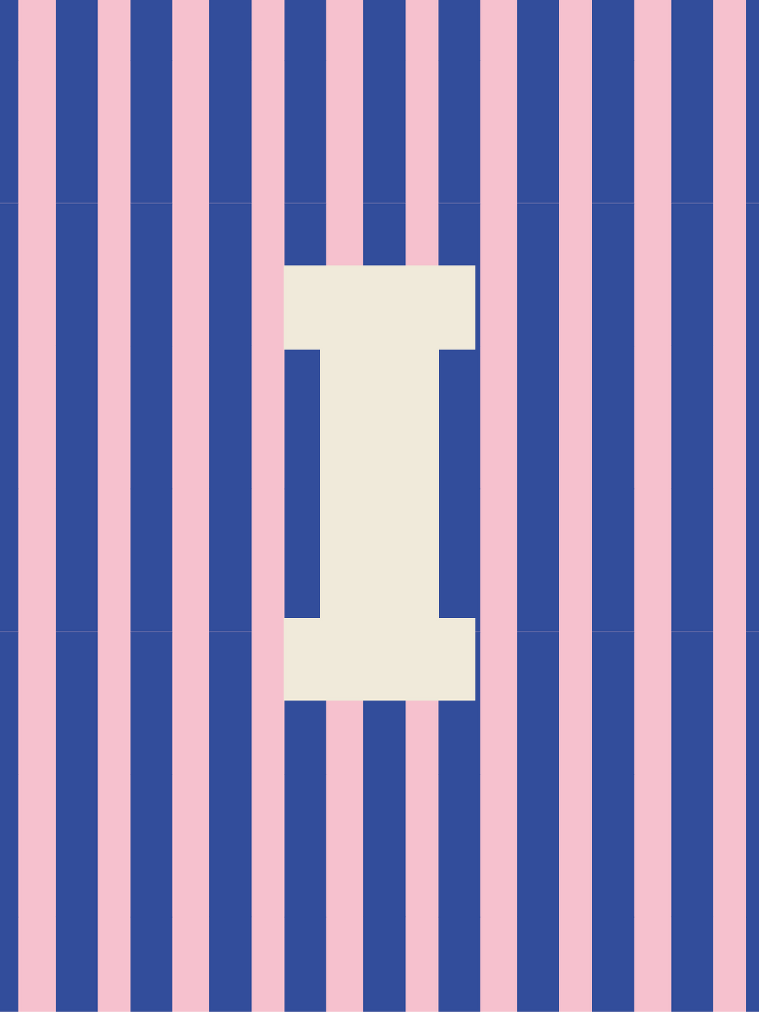 Letterbag Stripe pink/blue