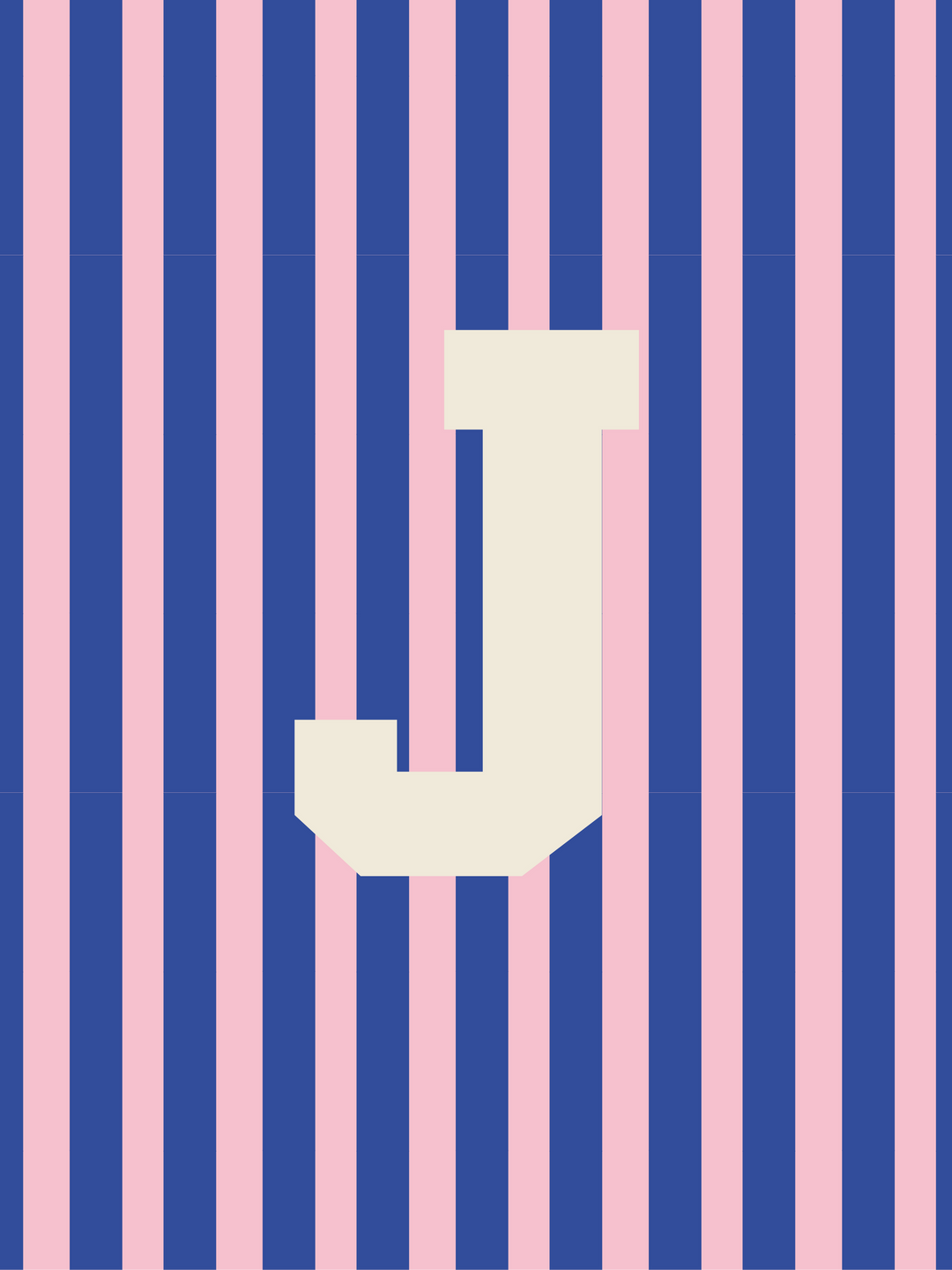 Letterbag Stripe pink/blue