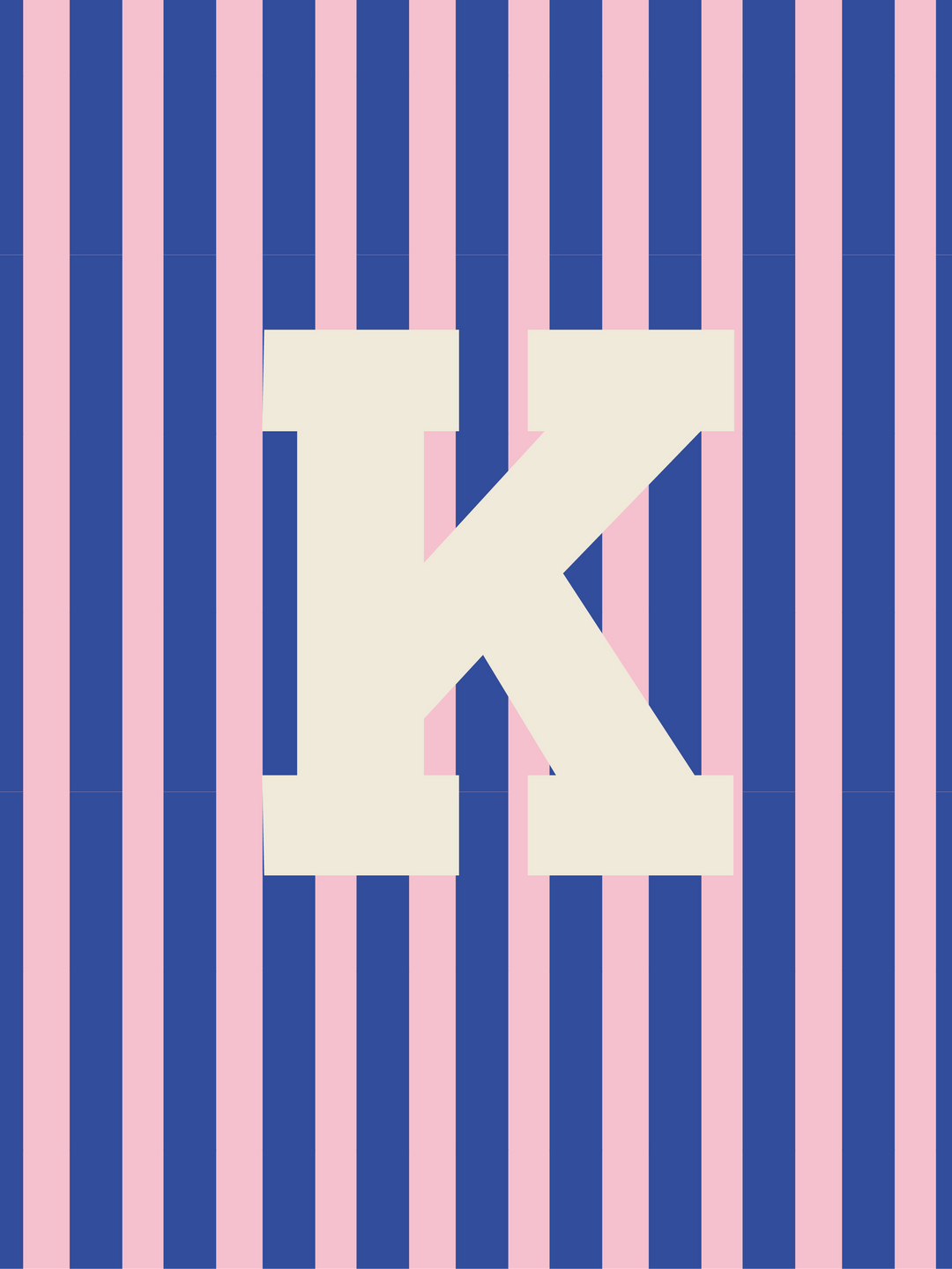 Letterbag Stripe pink/blue