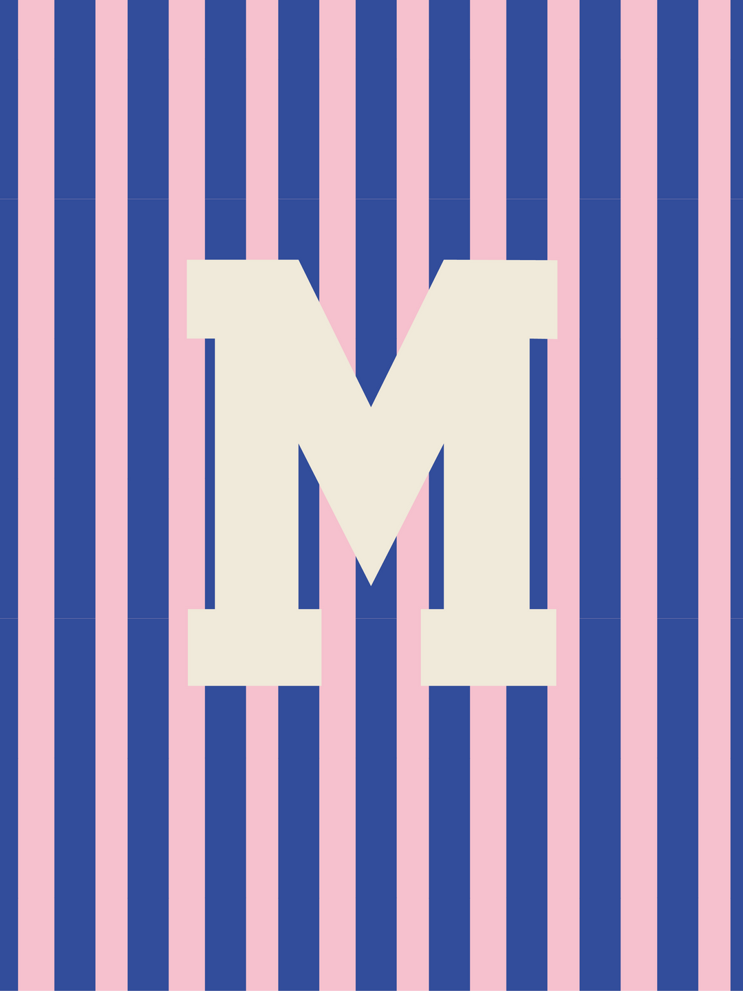 Letterbag Stripe pink/blue