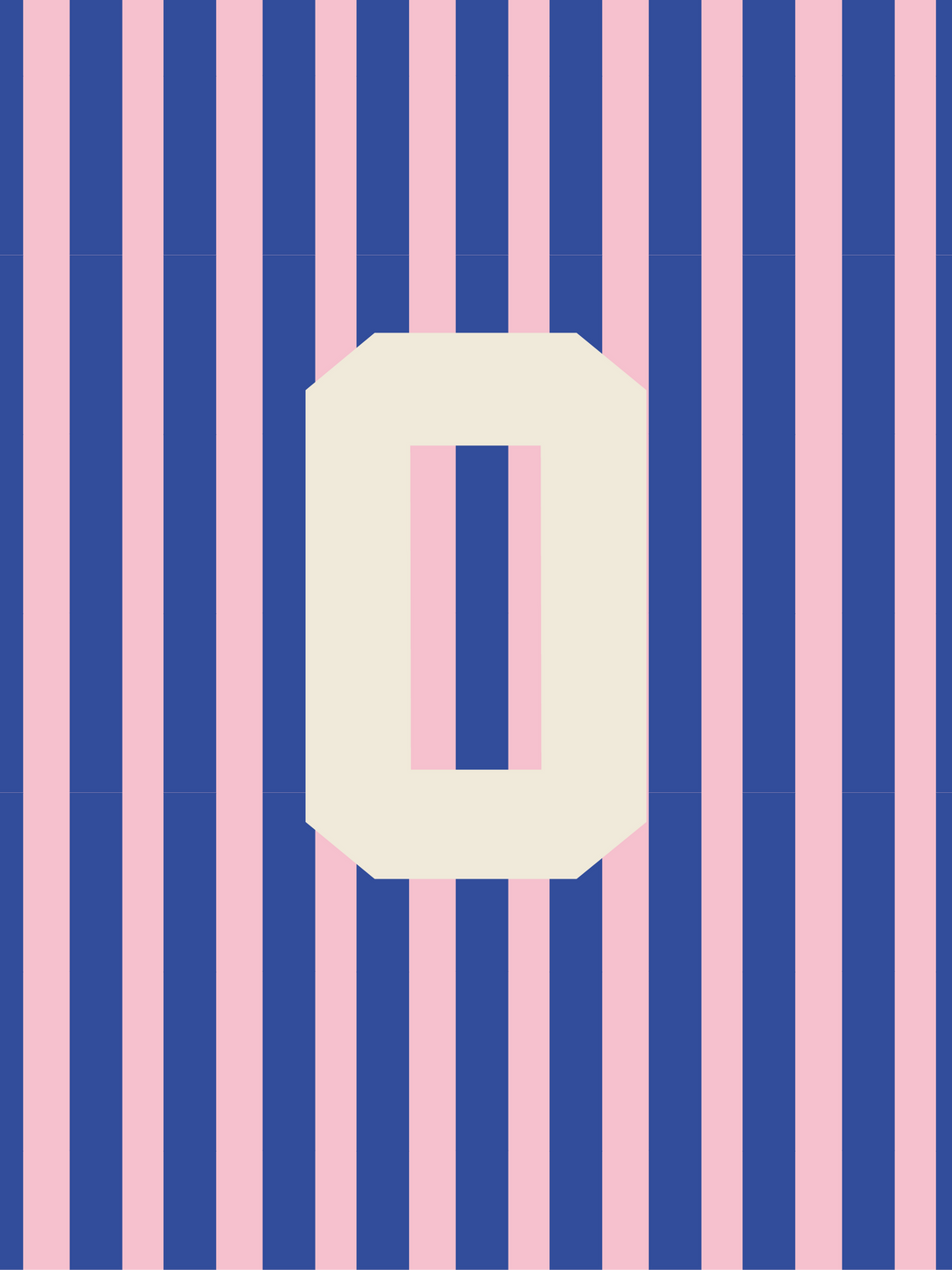 Letterbag Stripe pink/blue