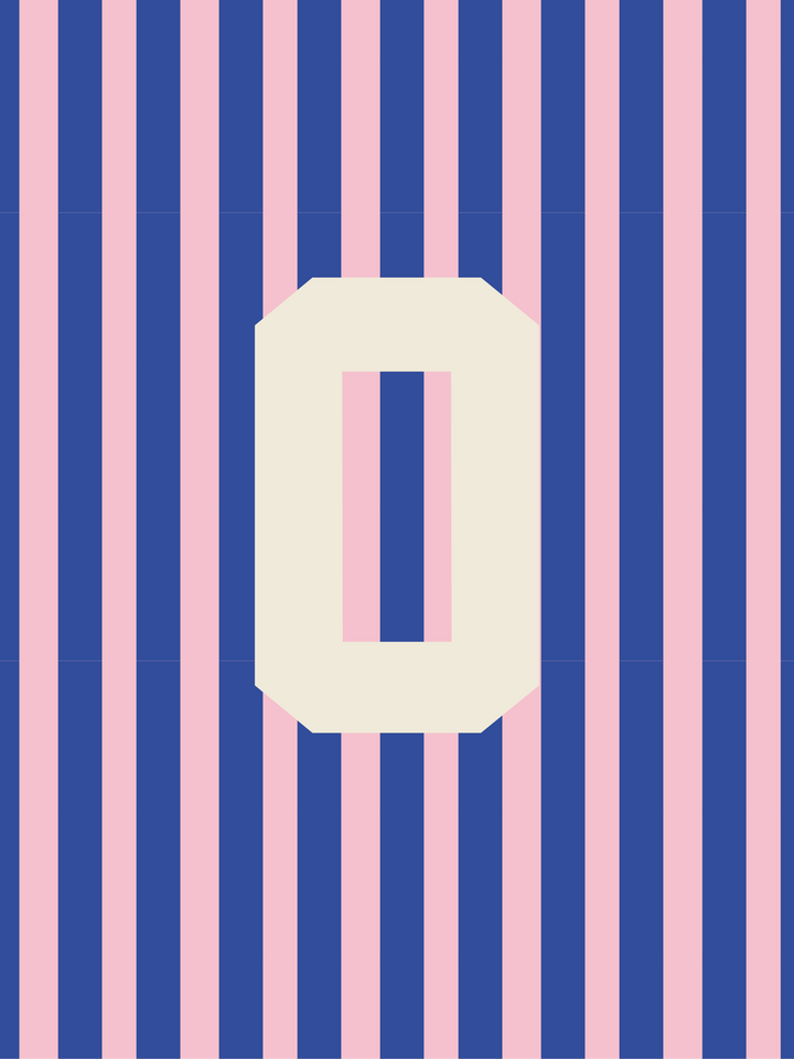 Letterbag Stripe pink/blue