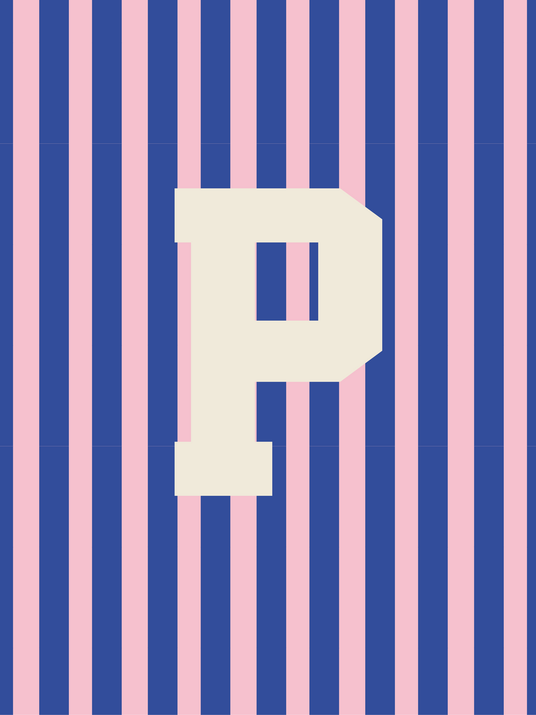 Letterbag Stripe pink/blue