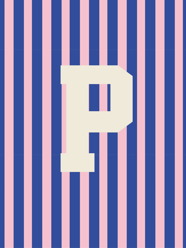 Letterbag Stripe pink/blue