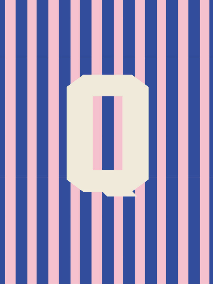 Letterbag Stripe pink/blue