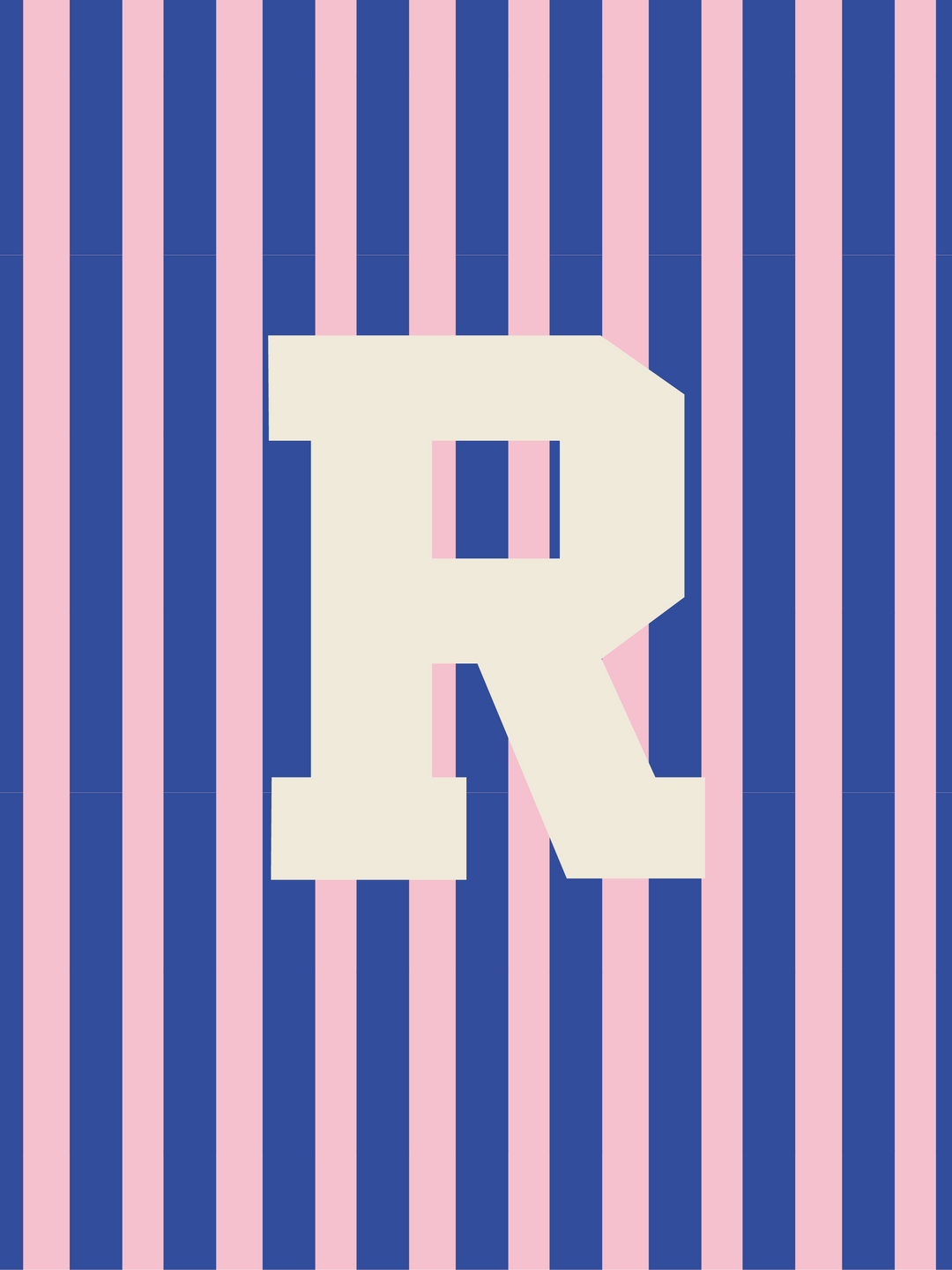 Letterbag Stripe pink/blue