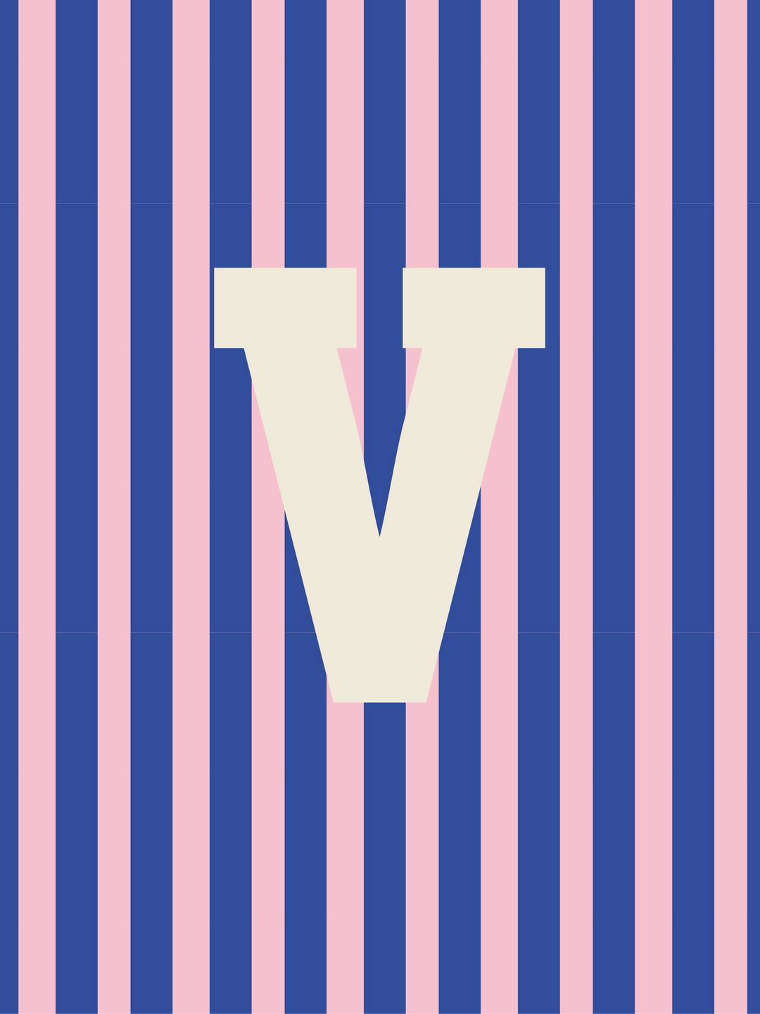 Letterbag Stripe pink/blue