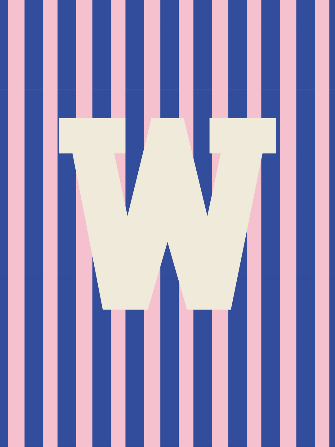 Letterbag Stripe pink/blue