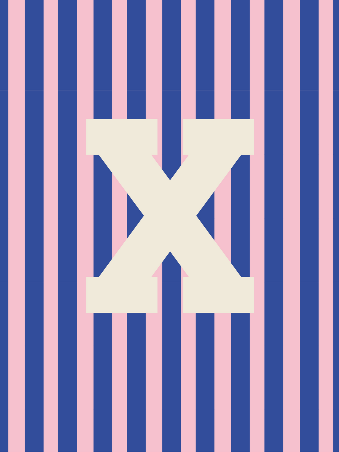 Letterbag Stripe pink/blue