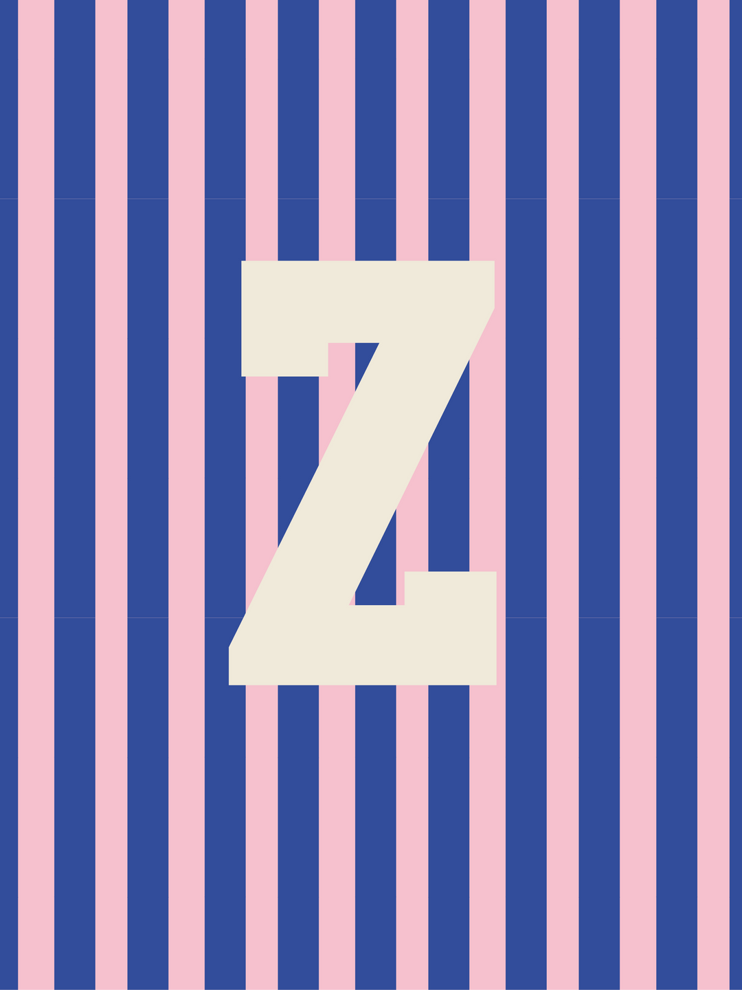 Letterbag Stripe pink/blue