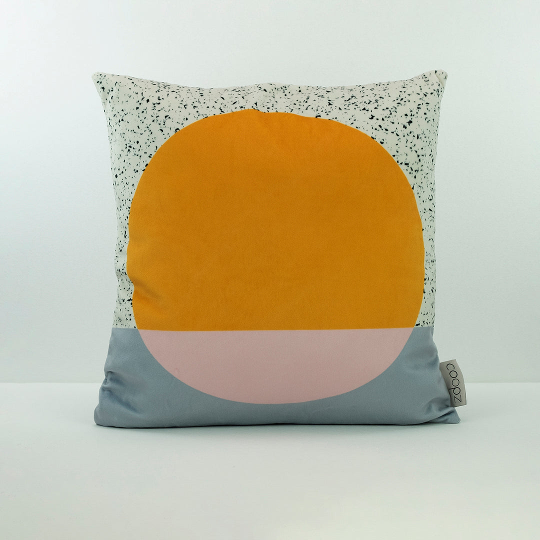 Kissenbezug Sunset Velvet Egg yolk