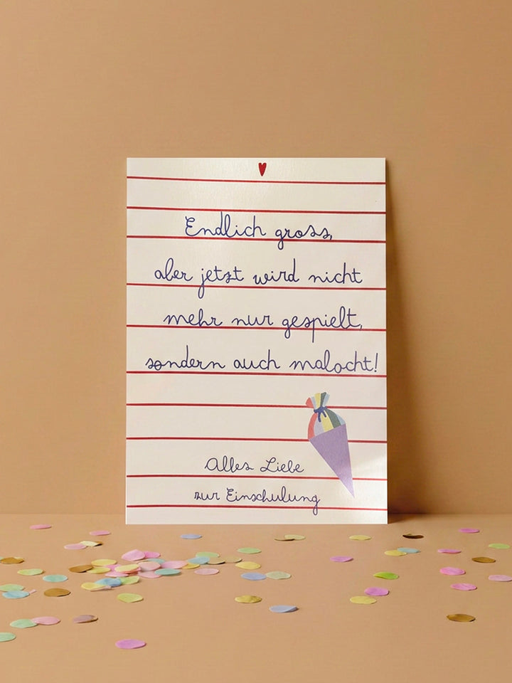 coopz Back to School Card - "Finally a Big Kid"