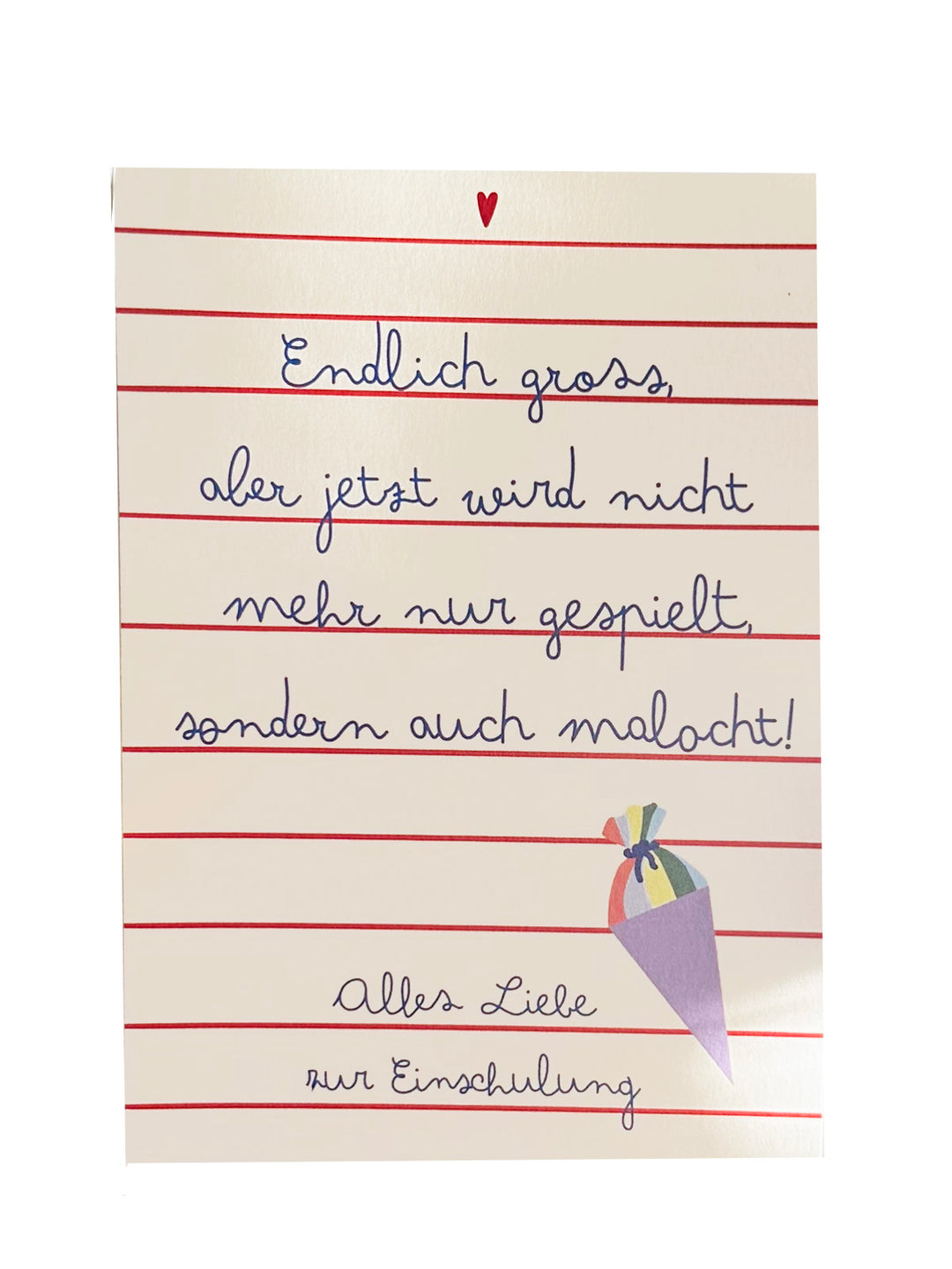 coopz Back to School Card - "Finally a Big Kid"
