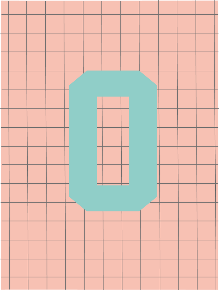 Letterbag check pink/turquoise