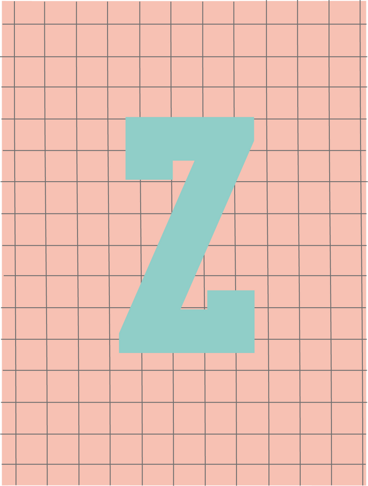 Letterbag check pink/turquoise