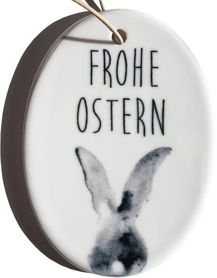 Keramik Anhänger Ostern oval