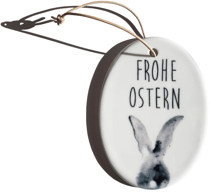 Keramik Anhänger Ostern oval