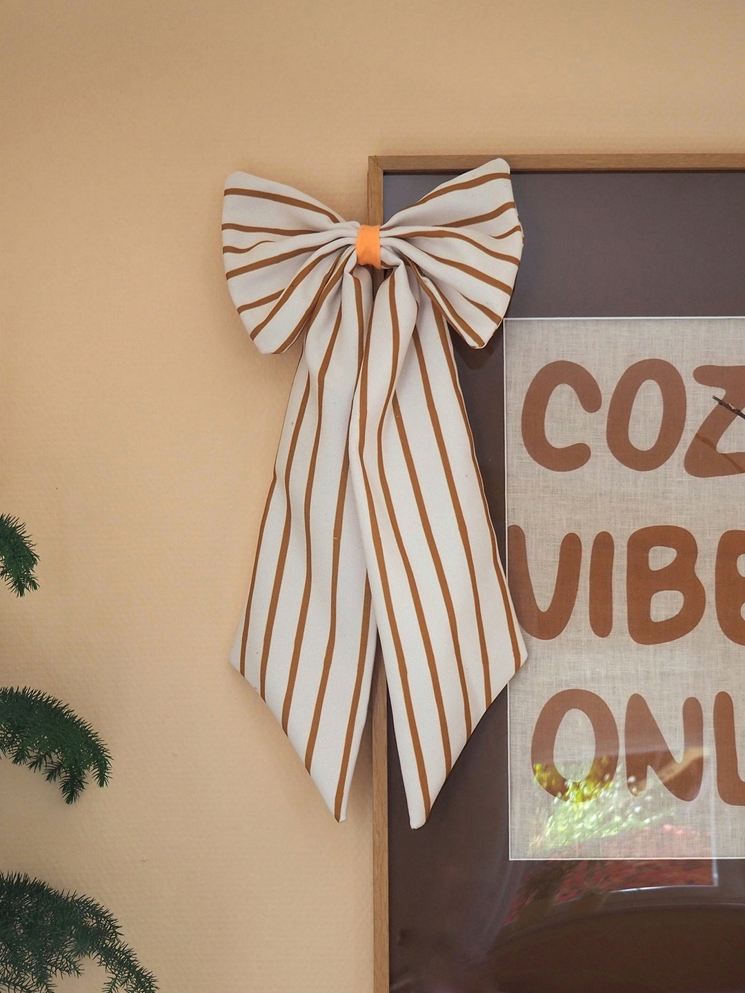 Loop Canvas cream/brass narrowly striped