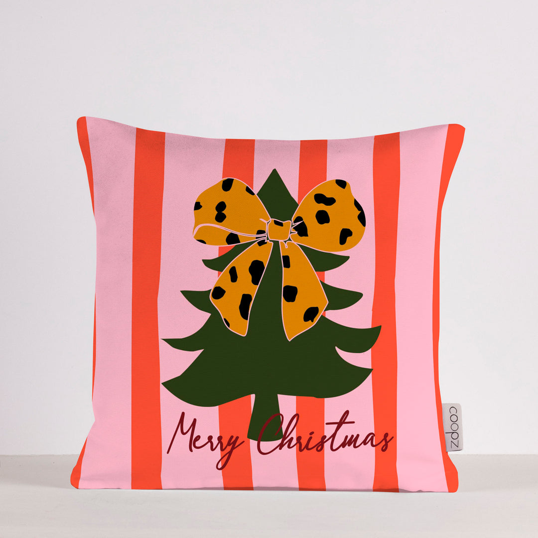 Christmas pillowcase - Christmas tree with bow
