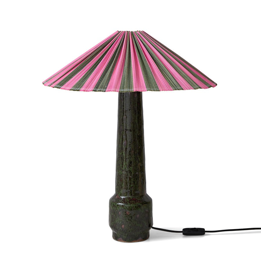 Pleated Lampshade Camellia – Bamboo, Ø 44 cm
