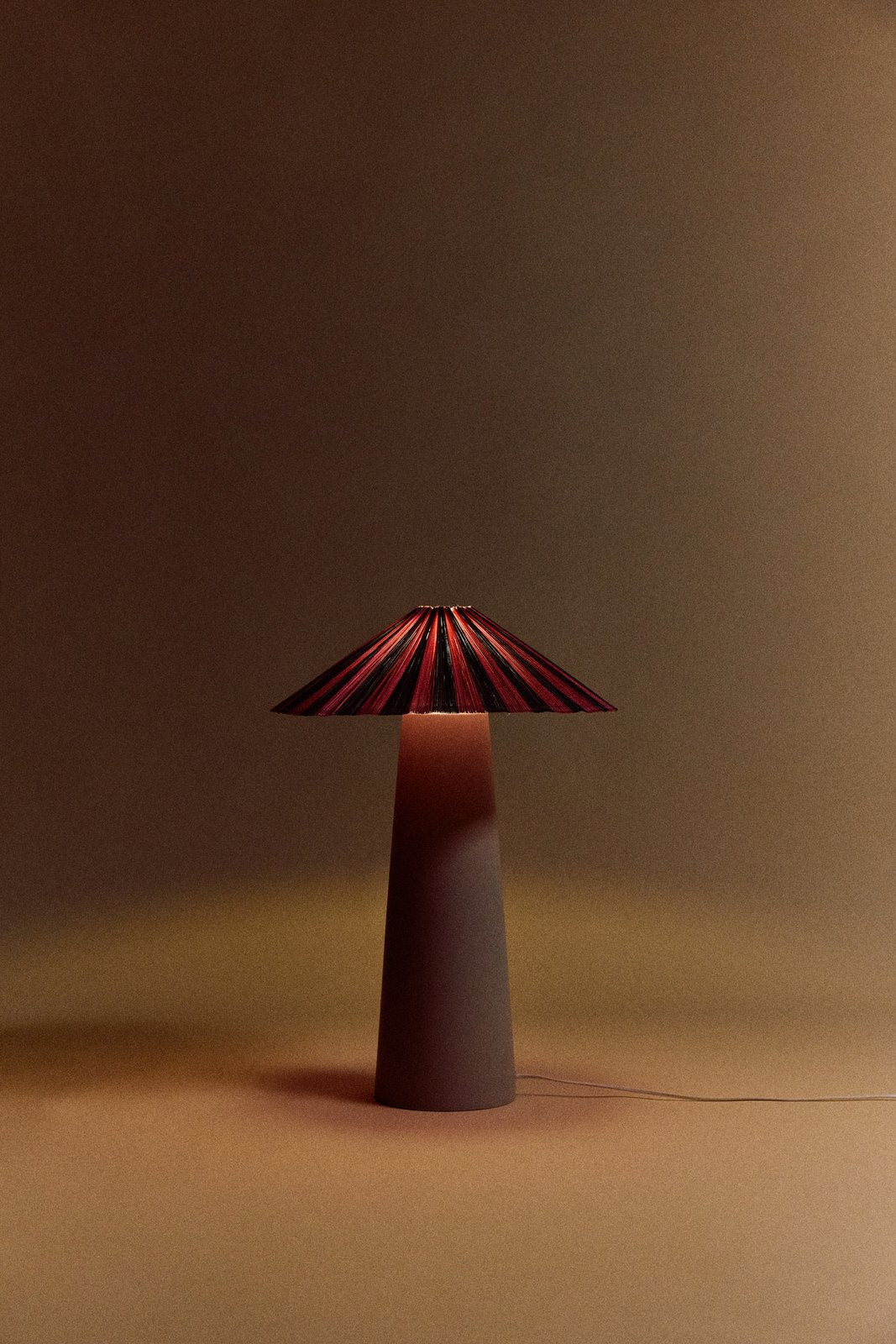 Pleated Lampshade Camellia – Bamboo, Ø 44 cm