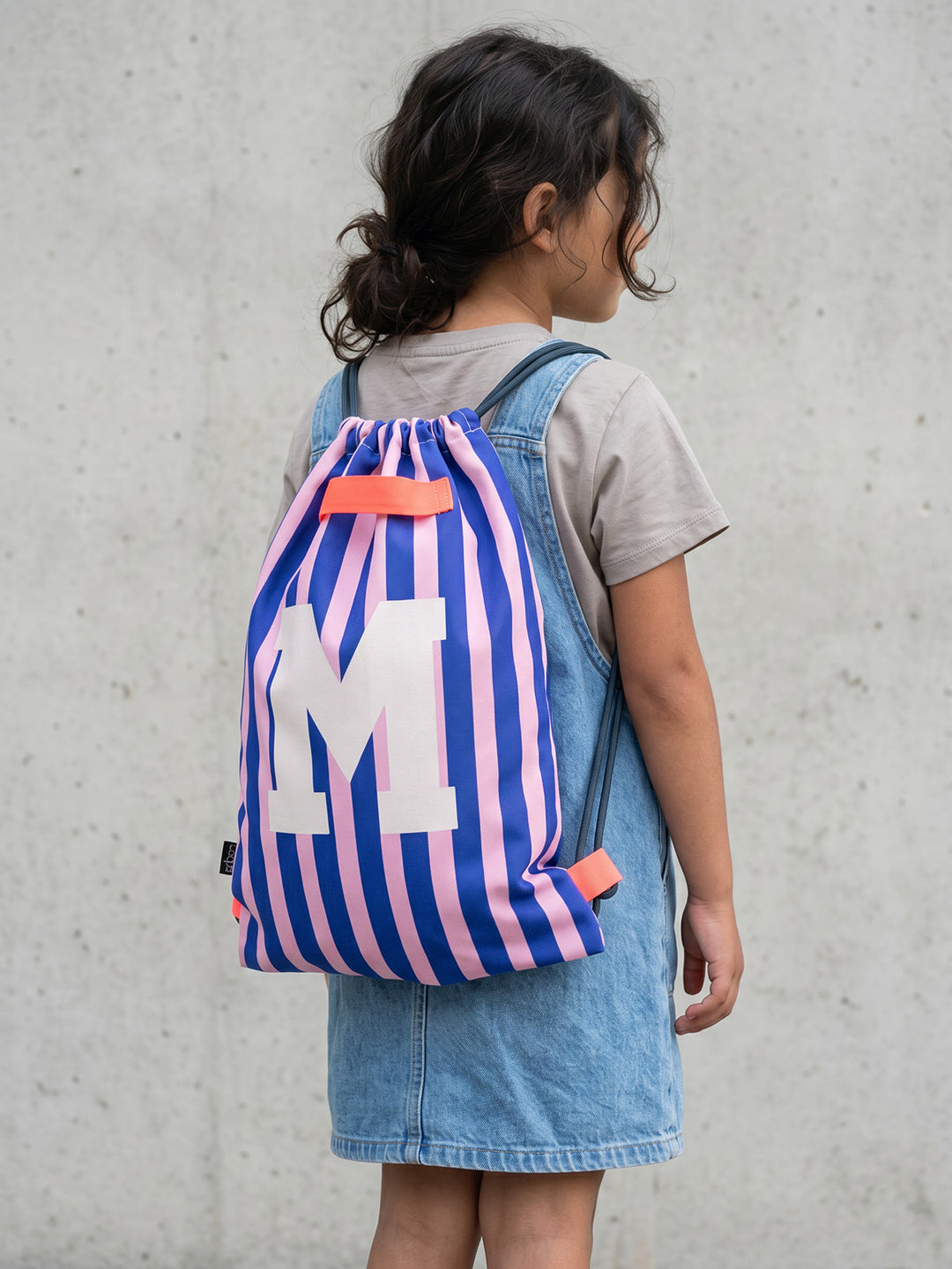 Letterbag Stripe pink/blue