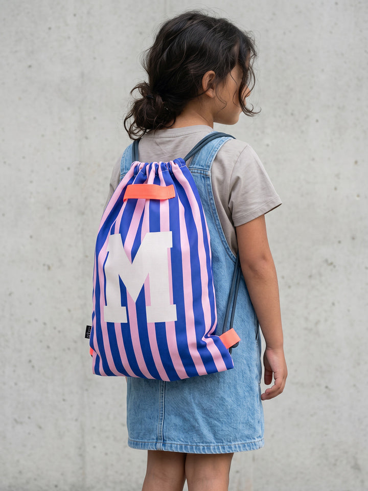 Letterbag Stripe pink/blue
