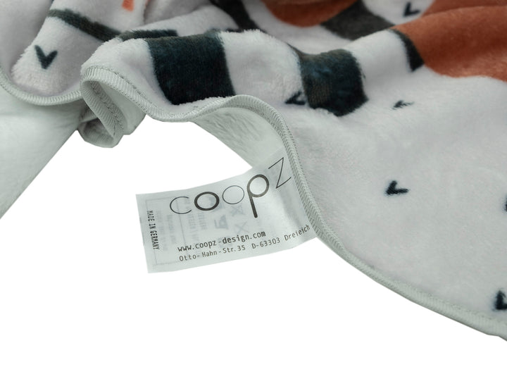 Blanket lion round light grey