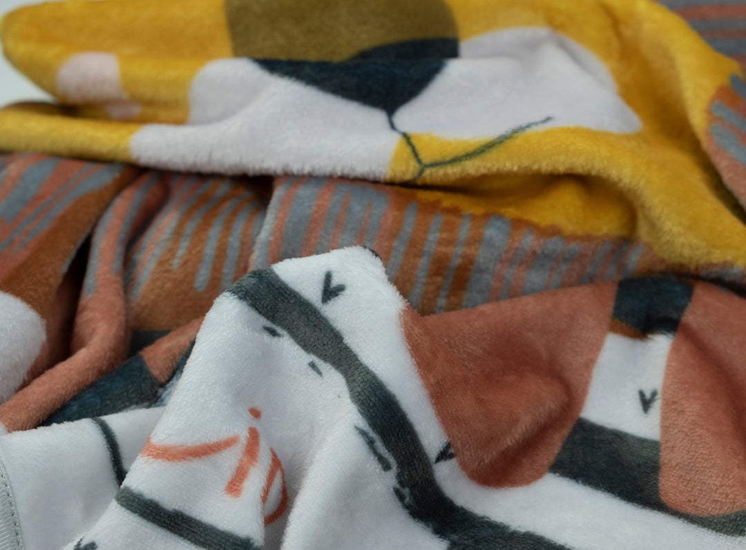 Blanket lion round light grey