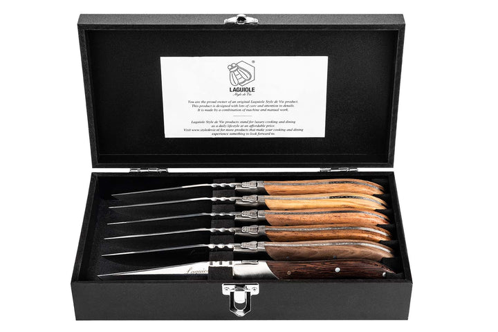 Luxury Line Steakmesser Verschiedene Holzarten