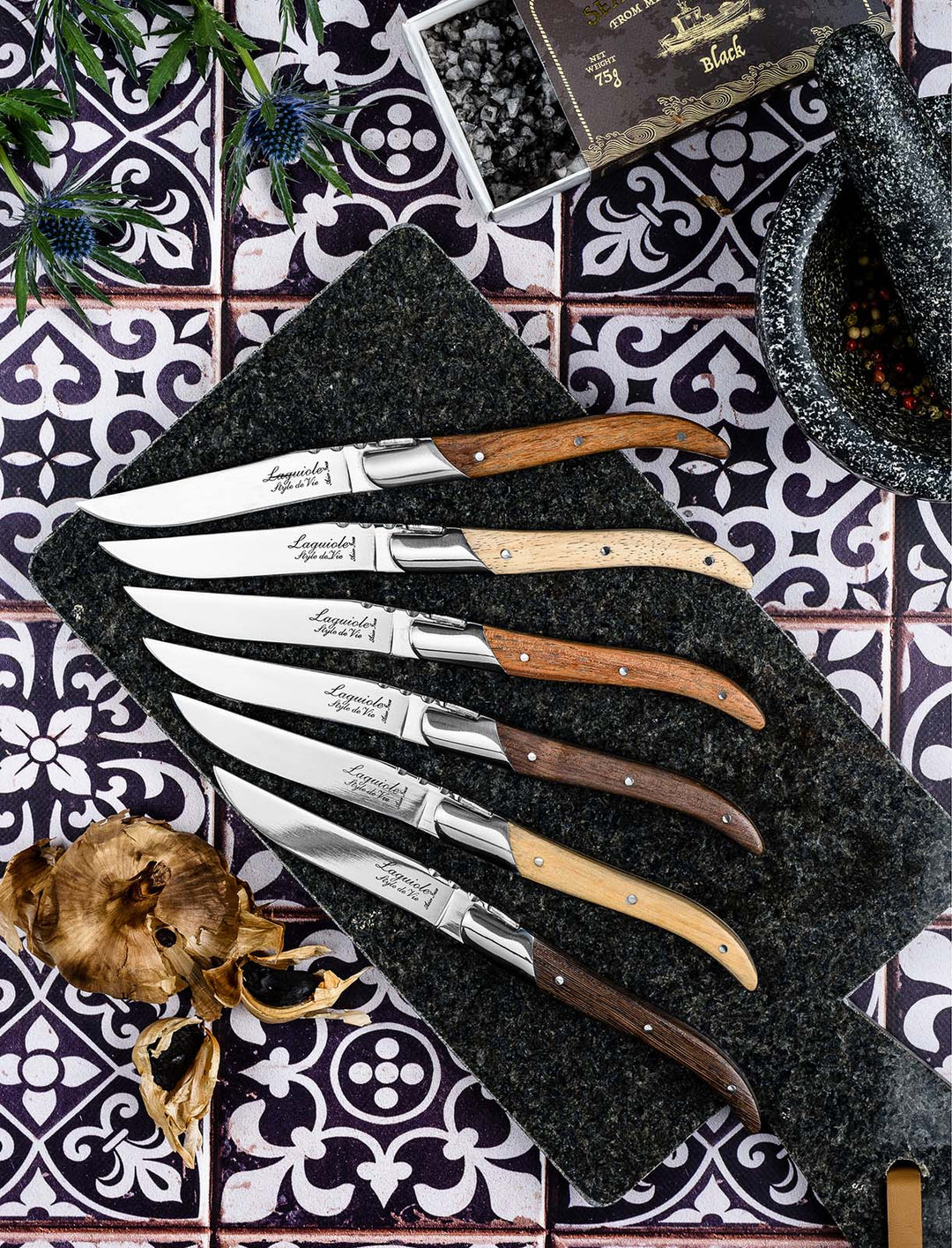 Luxury Line Steakmesser Verschiedene Holzarten