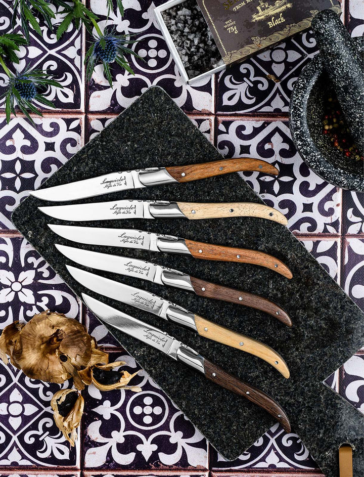 Luxury Line Steakmesser Verschiedene Holzarten