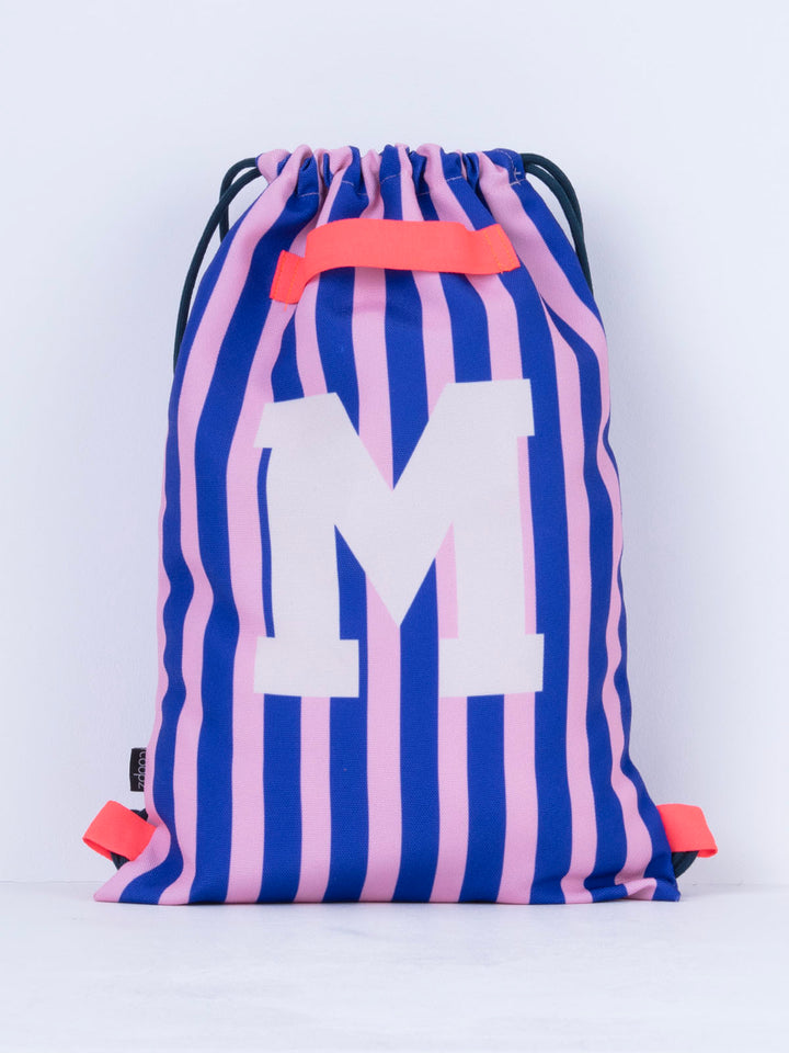 Letterbag Stripe pink/blue