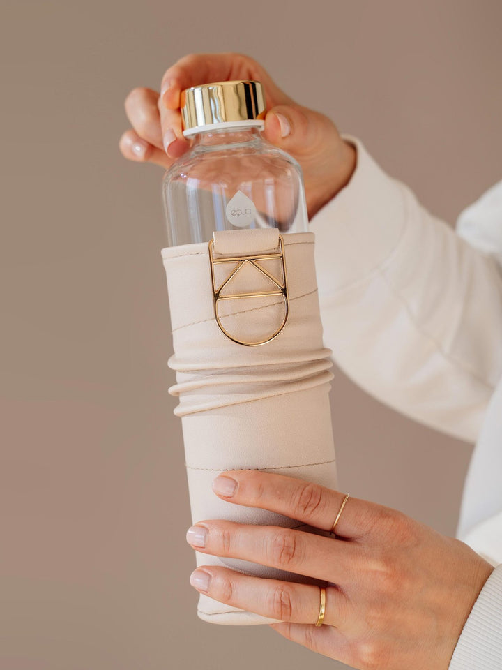 Mismatch Glasflasche mit Kunstlederhülle 750ml