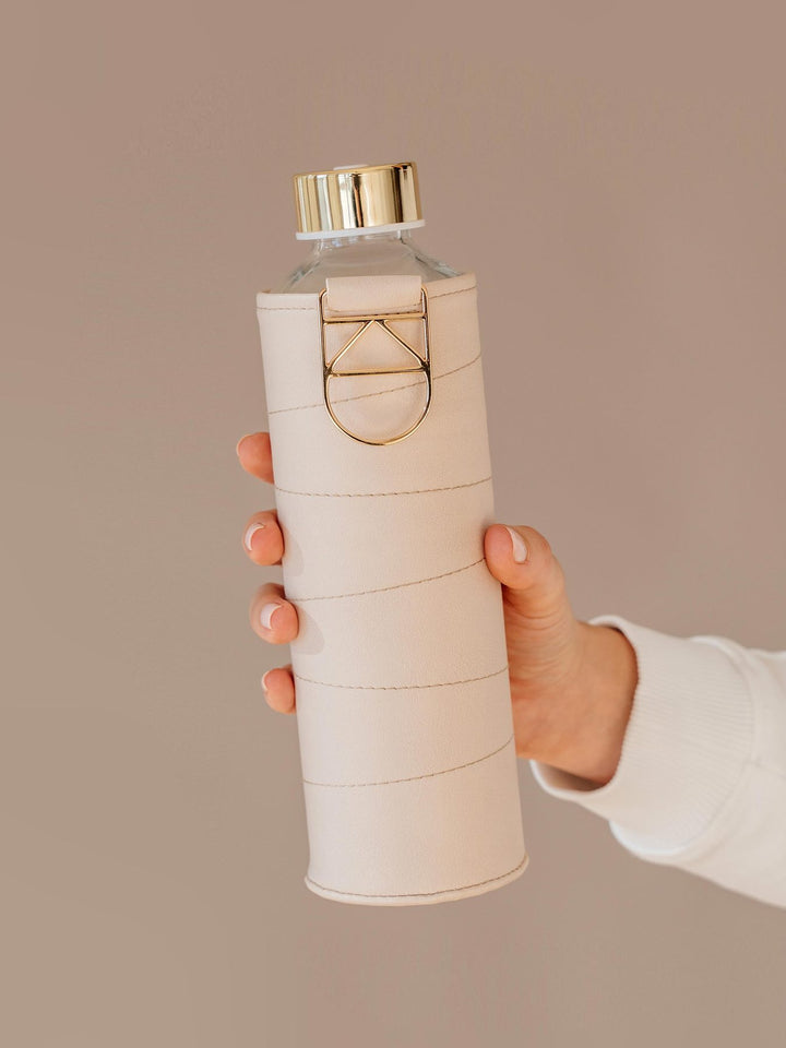 Mismatch Glasflasche mit Kunstlederhülle 750ml