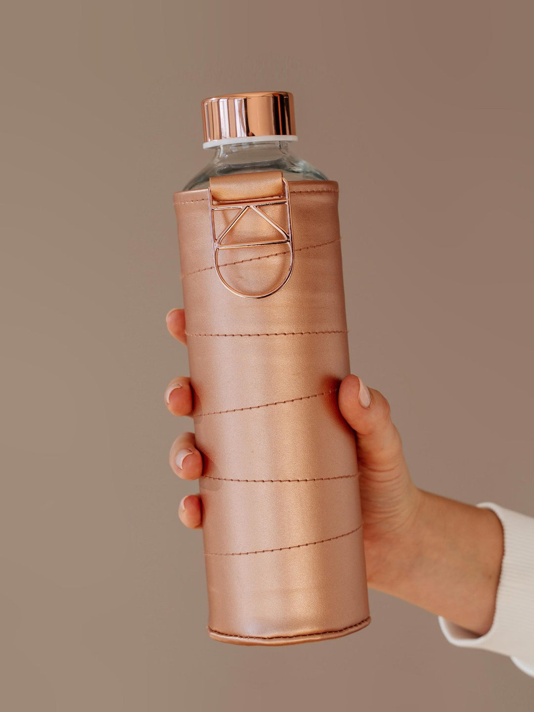 Mismatch Glasflasche mit Kunstlederhülle 750ml