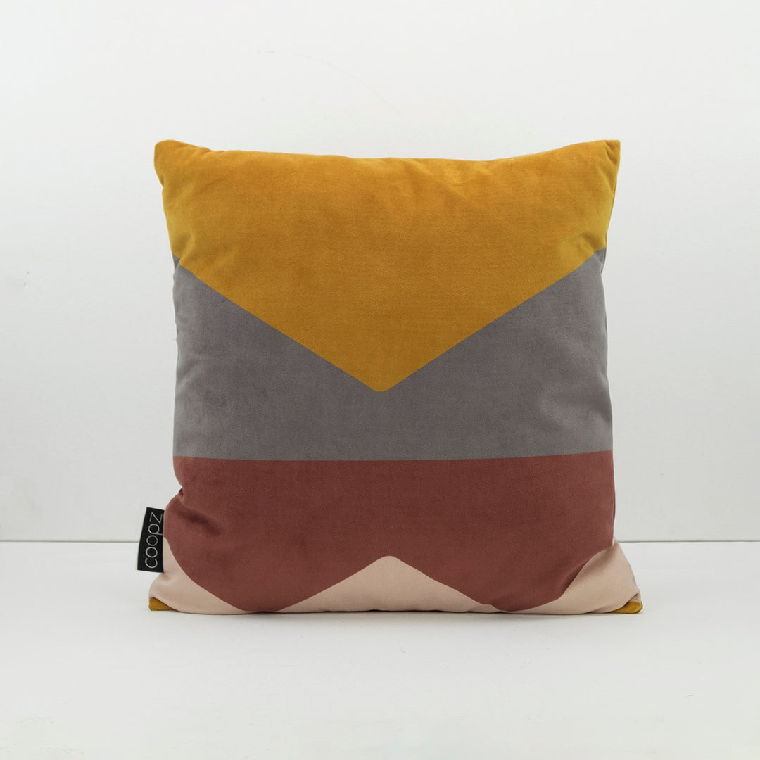 Kissenbezug Brief Velvet Messing