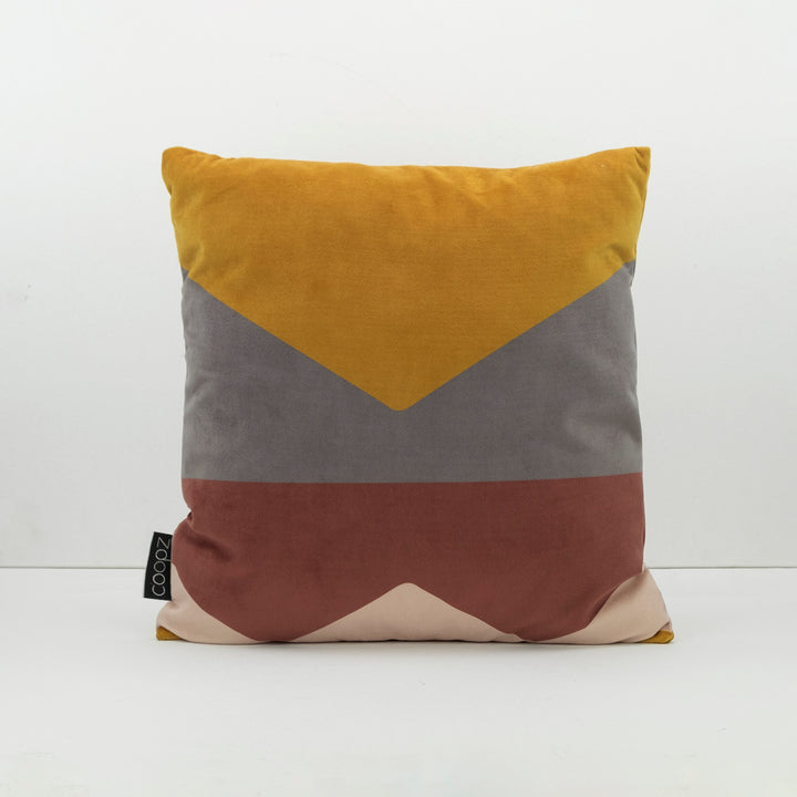 Kissenbezug Brief Velvet Messing
