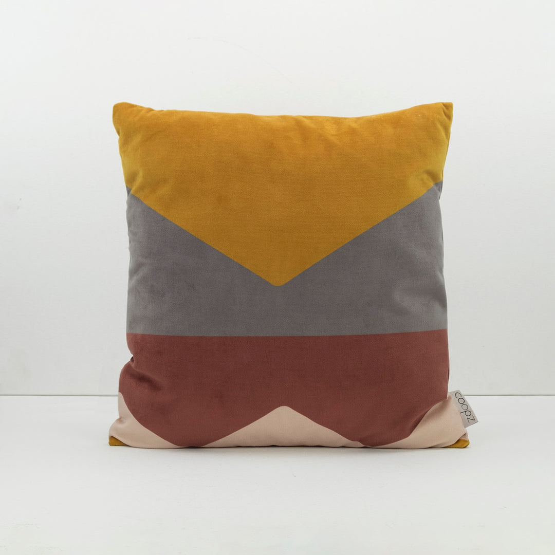 Kissenbezug Brief Velvet Messing