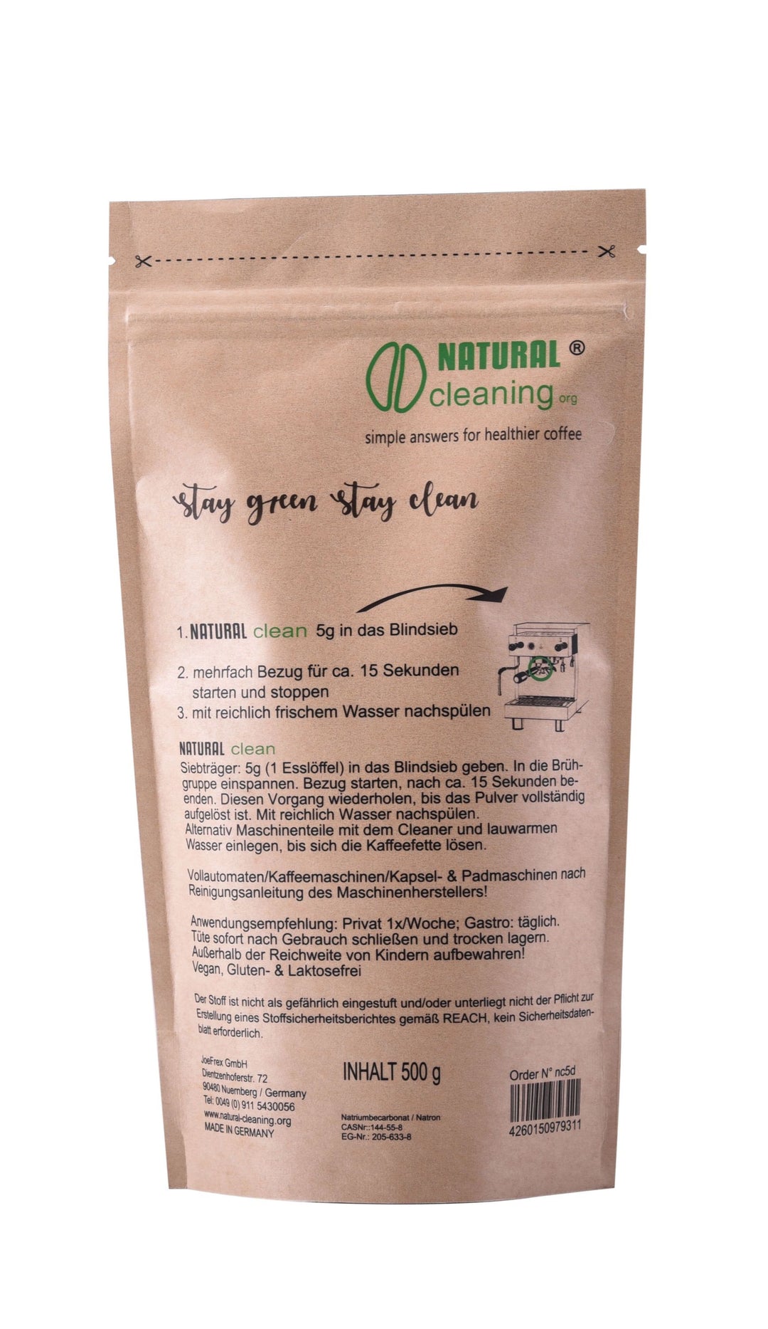 Kaffeemaschinen Reiniger Natural clean